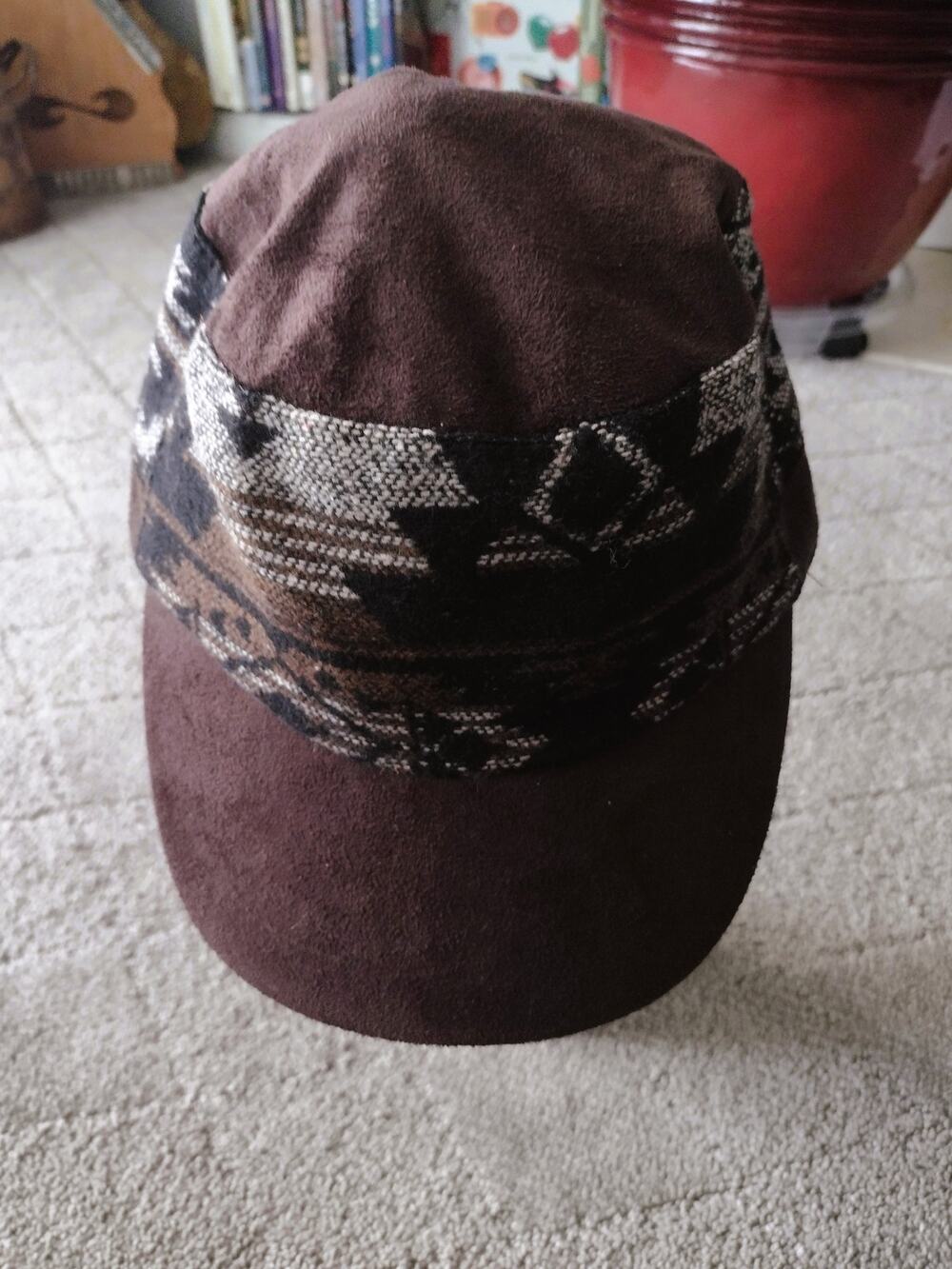 Scala Pronto Blanket Wool Cadet Cap Hat Multicolor Print One Size
